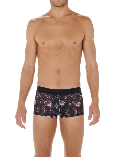 HOM Sebastian zwart/print sport trunk