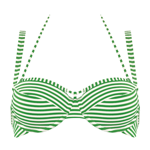 Marlies Dekkers Badmode Holi Vintage groen/wit voorgevormde bikinitop