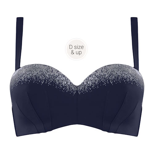 Marlies Dekkers Badmode Isthar marine blauw voorgevormde bikinitop