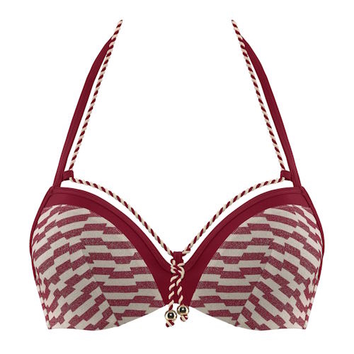 Marlies Dekkers Badmode Neptuna rood/print push up bikinitop