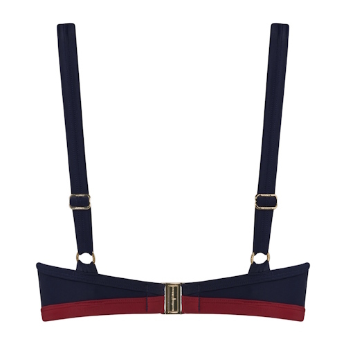Marlies Dekkers Badmode Starboard marine blauw/rood push up bikinitop