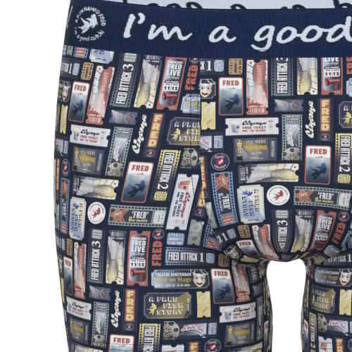 A Fish Named Fred Cinema Tickets marine blauw/print boxershort