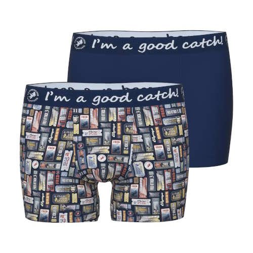 A Fish Named Fred Cinema Tickets marine blauw/print boxershort