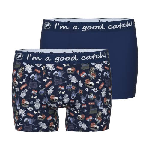 A Fish Named Fred Tattoo Rock & Roll  marine blauw/print boxershort