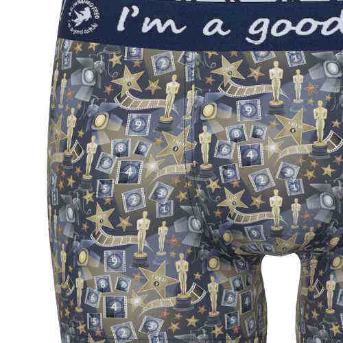 A Fish Named Fred Oscar marine blauw/print boxershort