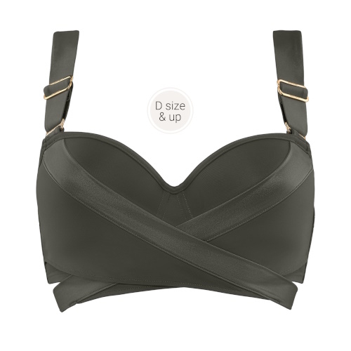Marlies Dekkers Badmode Cache Coeur groen voorgevormde bikinitop