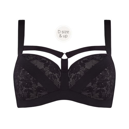 Marlies Dekkers Wing Power grijs/zwart voorgevormde bh