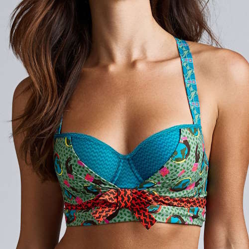 Marlies Dekkers Gaia blauw/print voorgevormde bh