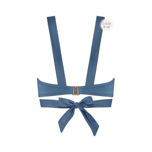 Marlies Dekkers Badmode Cache Coeur jeans blauw voorgevormde bikinitop