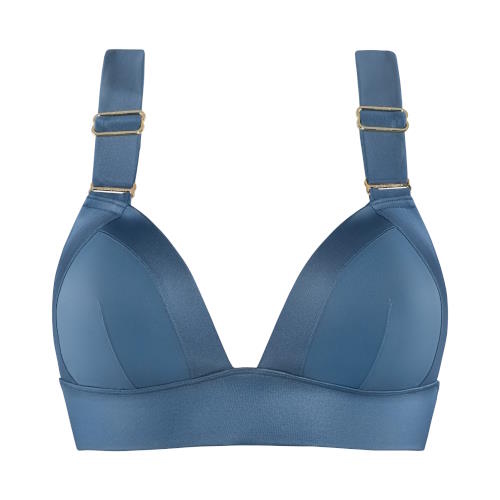 Marlies Dekkers Badmode Cache Coeur jeans blauw voorgevormde bikinitop