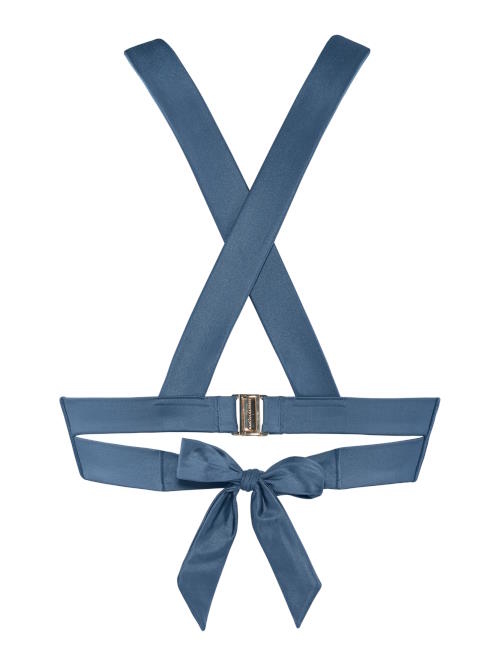 Marlies Dekkers Badmode Cache Coeur jeans blauw voorgevormde bikinitop