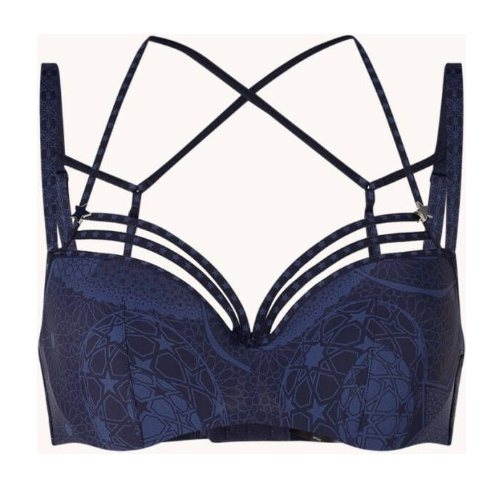 Marlies Dekkers SuperNova marine blauw/print voorgevormde bh