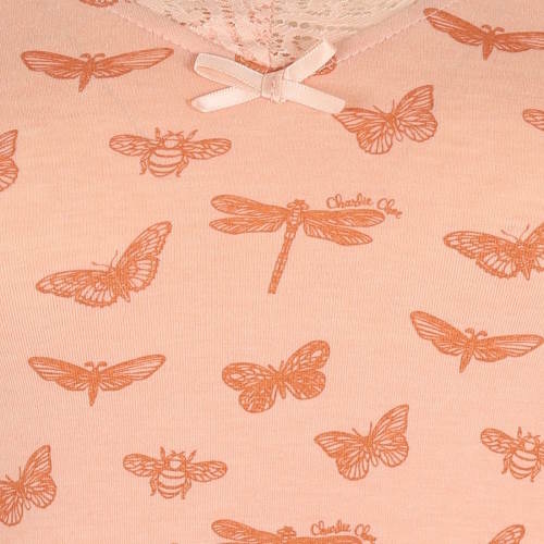 Charlie Choe Fantasy Dreams zalm roze slipdress