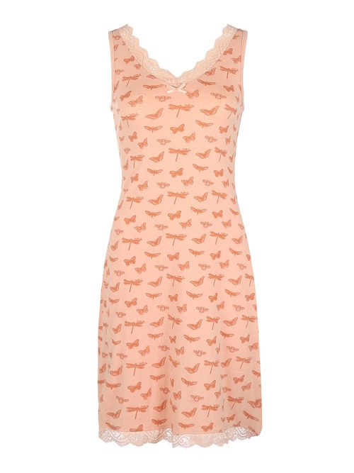 Charlie Choe Fantasy Dreams zalm roze slipdress