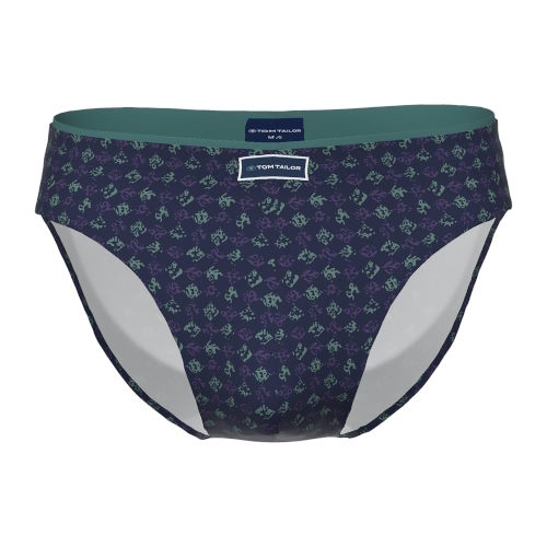Tom Tailor Monté marine blauw/print heren slip