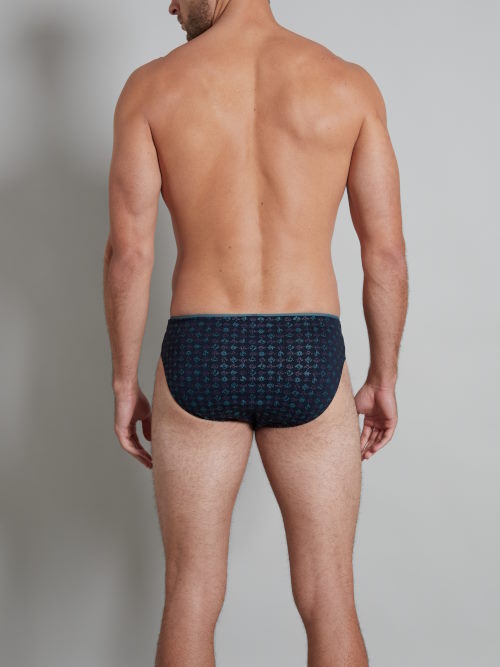 Tom Tailor Monté marine blauw/print heren slip