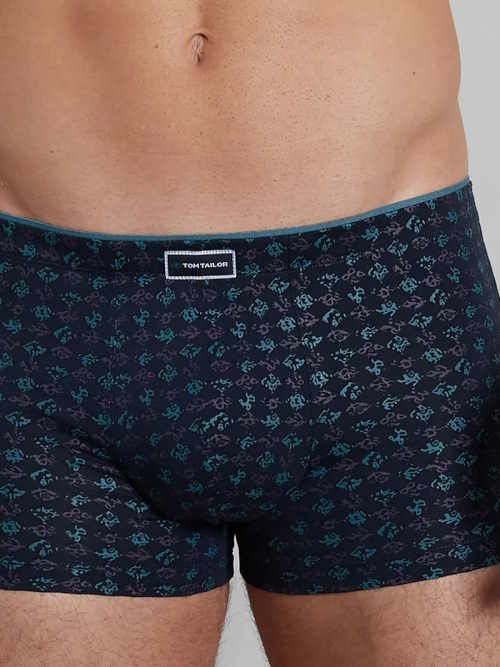 Tom Tailor Monté marine blauw/print modal boxershort
