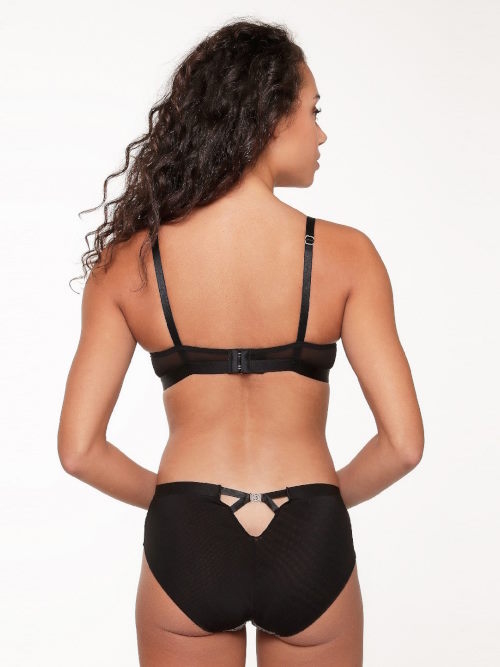 LingaDore Black Flower zwart niet voorgevormde bh