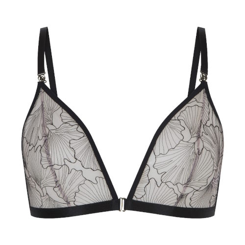 LingaDore Black Flower zwart wireless bh