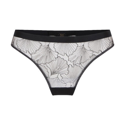 LingaDore Black Flower zwart string