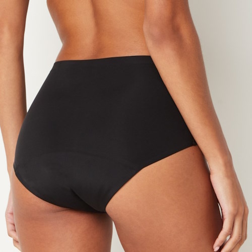 Beeren Ondergoed Menstruatie Slip zwart menstruatieslip