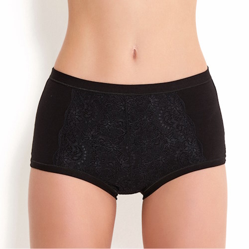 Entex Rossoporpora zwart high brief