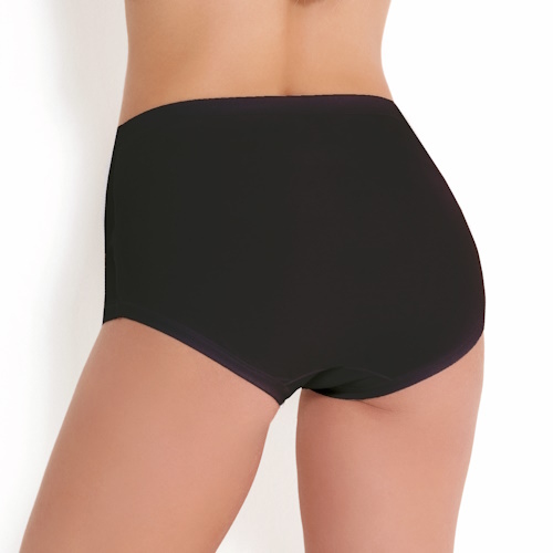 Entex Rossoporpora zwart high brief