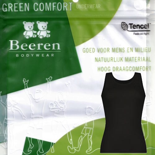Beeren Ondergoed Green Comfort zwart dames hemd