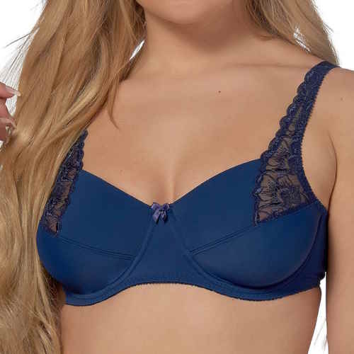 Elbrina Helen marine blauw niet voorgevormde bh