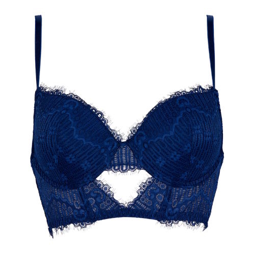 After Eden Topaz marine blauw push up bh