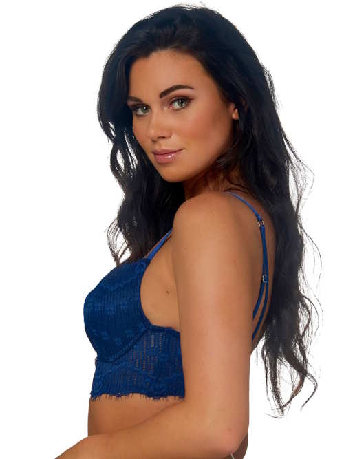After Eden Topaz marine blauw push up bh