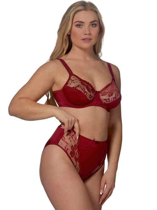 Elbrina Johanna donker rood slip