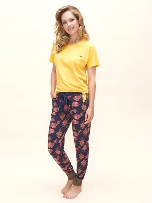 Charlie Choe Wild Flora geel slaapshirt