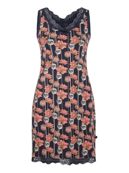 Charlie Choe Good Luck marine blauw/roze nachthemd