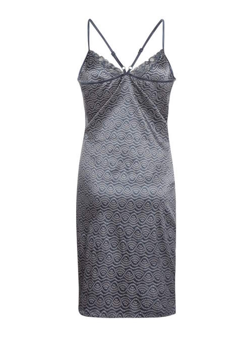 Charlie Choe Good Luck marine blauw slipdress