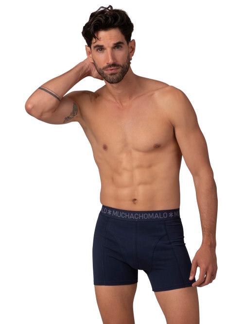 Muchachomalo Basic marine blauw boxershort