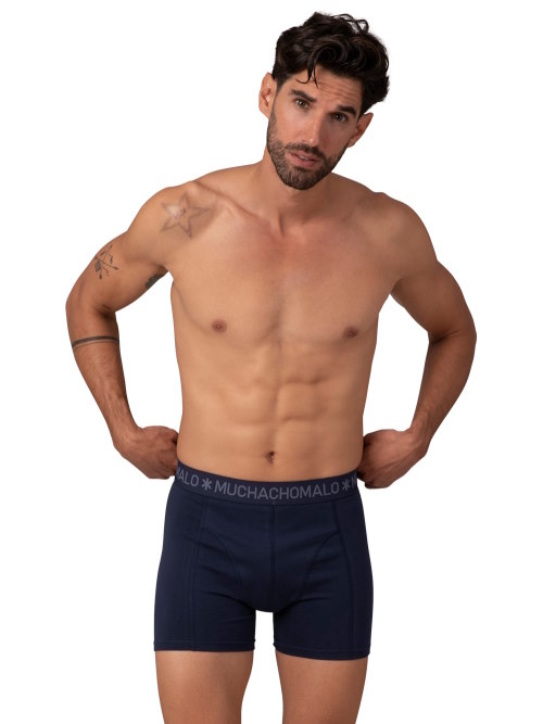 Muchachomalo Basic marine blauw boxershort