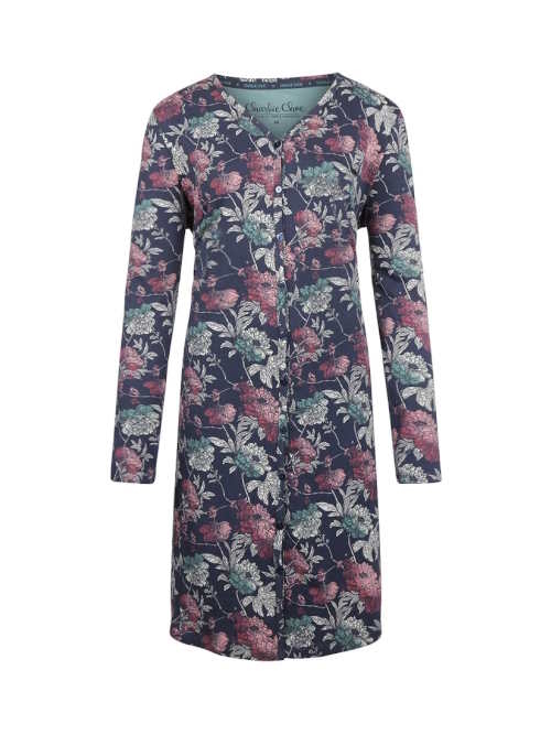 Charlie Choe Cold Days blauw/print nachthemd