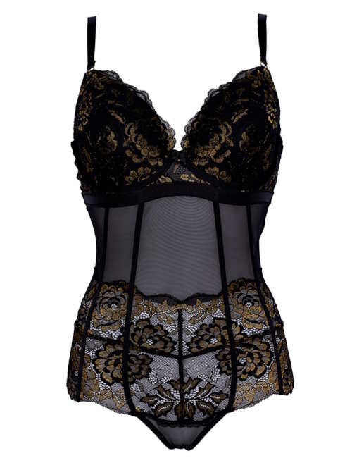 After Eden D-Cup & Up Tilde zwart/goud body