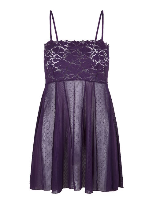 LingaDore Majesty purple paars babydoll