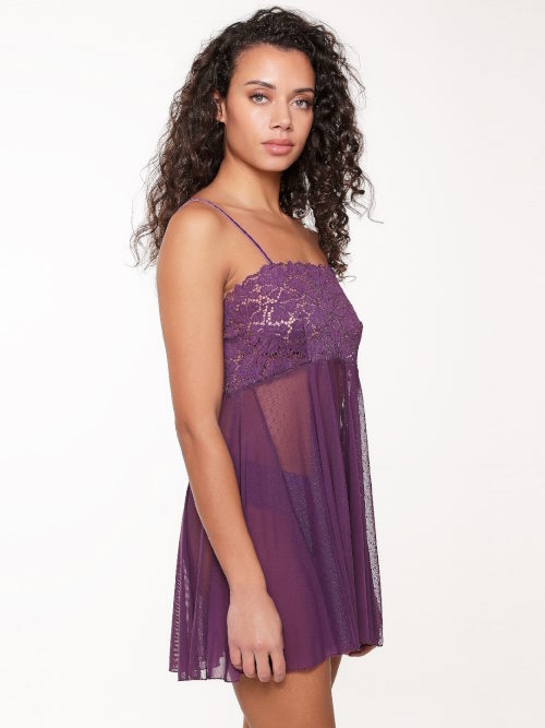 LingaDore Majesty purple paars babydoll