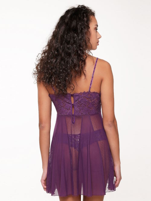 LingaDore Majesty purple paars babydoll