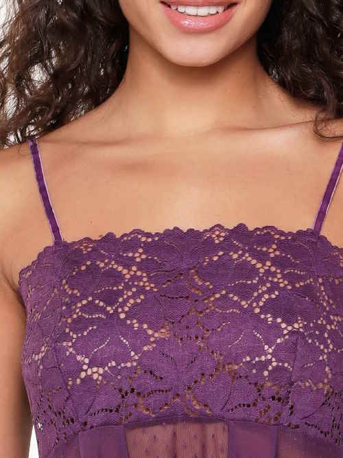 LingaDore Majesty purple paars babydoll
