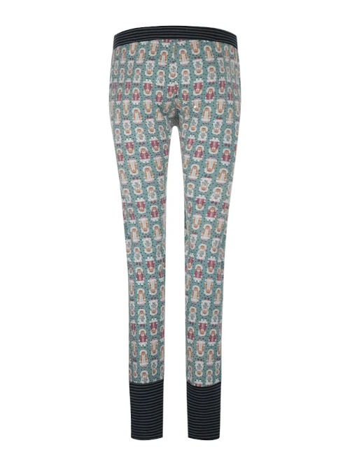 Charlie Choe Cold Days groen/print pyjamabroek