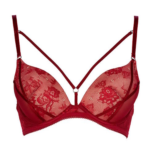 After Eden Thirza donker rood push up bh