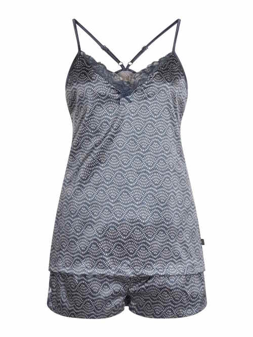 Charlie Choe Good Luck marine blauw/print shortama
