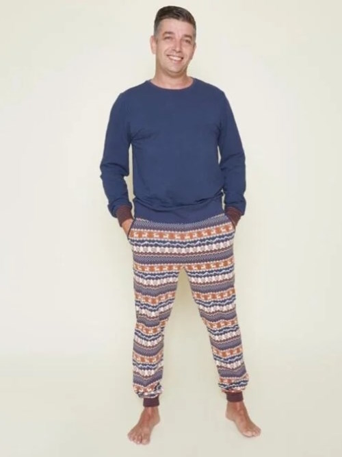 Charlie Choe Goes Lapland marine blauw/print pyjama