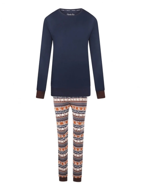 Charlie Choe Goes Lapland marine blauw/print pyjama