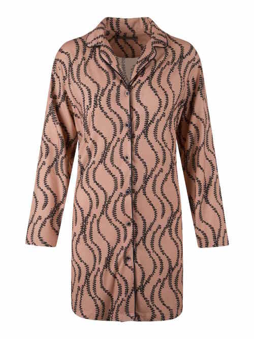 LingaDore Night Smoke roze/print nachthemd