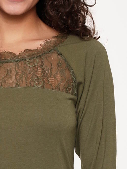 LingaDore Night Happy colour groen nachthemd